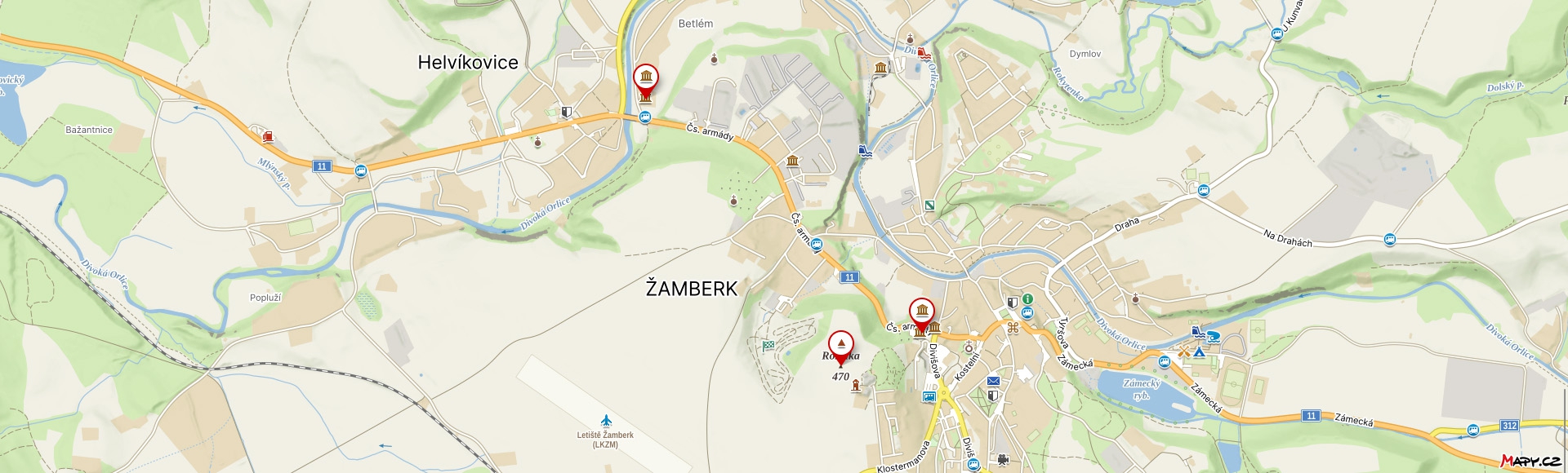 mapa - mmzamberk - vsechny objekty